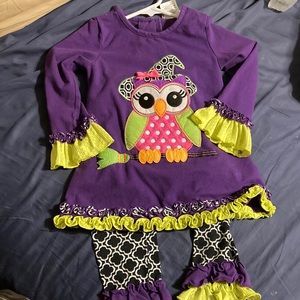 Emily Rose 2 Piece Set with Witchy Halloween Owl